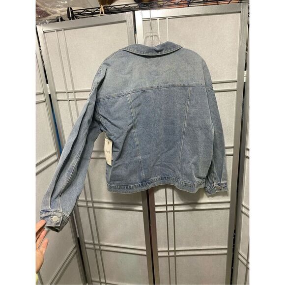 Stylish denim jacket size L NWT - Picture 9 of 9